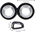 Portable Double Pet Bowl Set, Stainless Steel Food and Water Bowls with EVA Carry Case and Clip for Dogs and Cats Travel