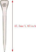 50PCS 1.87 Inch Horseshoe Nails Polished Galvanised Finish Carbon Steel Fasteners Suitable for Woodworking Crafts Leathe
