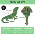 Bearded Dragon Harness Leash Set, Dinosaur Cosplay Halloween Pet Costume for Bearded Dragon Reptiles (Small)