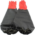 emours Aquarium Gloves Elbow Length Long Sleeve Work Gloves PVC Waterproof Long Rubber Gloves 25-Inch