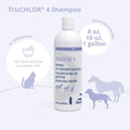 TrizCHLOR 4 Shampoo for Dogs, Cats and Horses, 16 Ounce