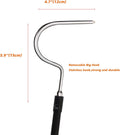 High-Carbon Snake Hook Reptile Stick Tongs Grabber Pick-up Handling Tools for Catching Controlling or Moving Snakes, 49i