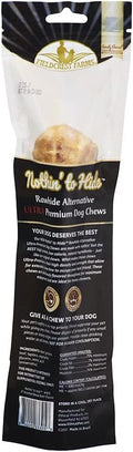 Fieldcrest Farms Nothing to Hide Natural Rawhide Alternative 9'' Knotted Bone for Dogs - Premium Easily Digestible Dog Chews - Dog Bones for Aggressive Chewers - Great for Dental Health (3 Count)