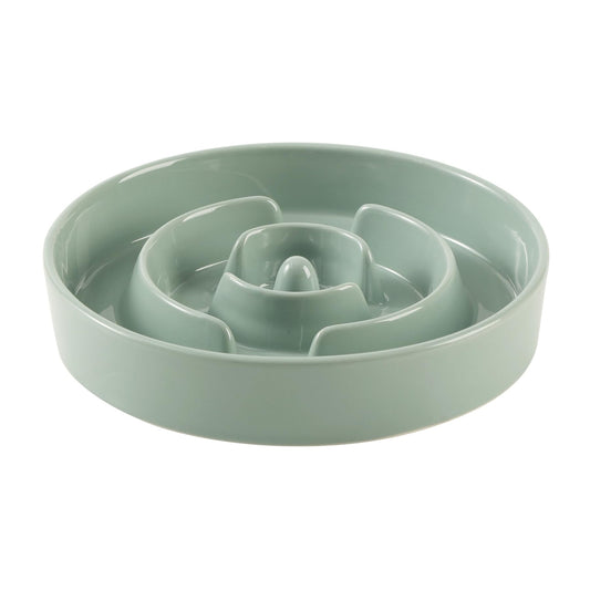 Havniva Ceramic Slow Feeder Dog Bowls, 1.6 Cups Dog Bowl Slow Feeding for Medium Breed, 8.2inch Puzzle Dog Food Bowl Slow Feeder Non-Slip Anti-Gulping and Anti-Choking Reduces Bloating
