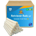 Brazilian Pet Natural Treats Rawhide Rolls Dog Chews Bones 6.5" (18 Count) for Pups and Small Dogs