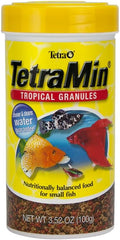 TetraMin Tropical Granules Fish Food for Mid-Feeding Fish, 3.52 oz