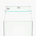LANDEN Glass Aquarium Lid with Clips for 30x30cm 6.6 Gallon Rimless Tank