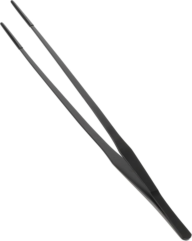 Reptile Feeding Tongs, Stainless Steel Lizard Feeding Tongs, Aquarium Straight Feeding Tweezers for Reptiles with Rubber