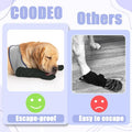 COODEO Dog Socks & Paw Protectors - Front Paws Only, Non-Slip Waterproof Dog Boots to Prevent Paw Licking, Protect Wound