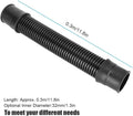11.81inch EVA Corrugated Water Hose, 32mm Black Supply Pipe Bellows Tubing Pump Connection Accessory For Aquarium Fish T
