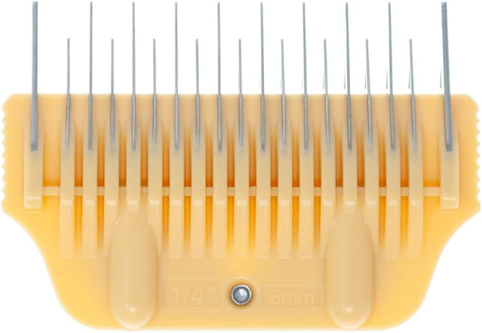 Wide Skiptooth Comb Attachments for Dog Grooming Clippers, Stainless Steel Over-The-Blade Guide Combs, A5 Wide Blade Com