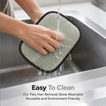Pet Hair Removal Glove for Dogs & Cats, Dual-Sided Microfiber & Mesh Pet Hair Remover for Carpet, Furniture & Upholstery