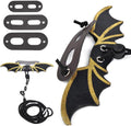 CoguZed Bearded Dragon Leash and Harness Set, Adjustable Lizard Harness, Soft Leather Reptile Costume, Cool Dragon Wing 