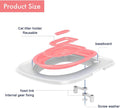 TROUVAILLE Cat Toilet Seat Training Kit, Cat Toilet Training System with Inner Support, Teach Cat to Use Toilet, Reusabl