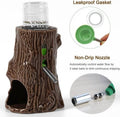 Adjustable No Drip Ceramic Hamster Water Bottle for Glass Tank