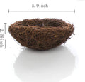 Rattan Bird's Nest Easter 5.9in Garden Yard Home Party Wedding Decor
