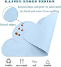JiangYanus Dog Cat Food Bowl Mat, Waterproof Silicone Pet Feeding Mat