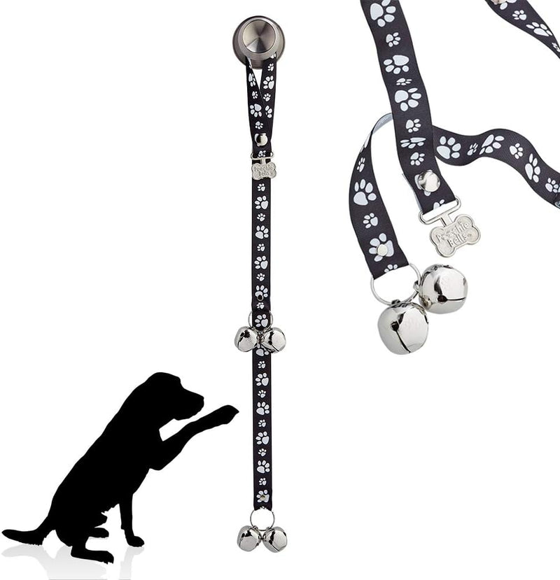 PoochieBells Dog Doorbell, Dog Potty Training Bells, Dog Safe USA-Made w/Perfect Sound,Dog Trainer Approved, Housetraini