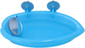 Wontee Bird Bath Box with Mirror Portable Parrot Hanging Bathroom Bathing Tub for Small Birds Cleaning Supplies