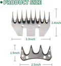 Sheep Shear Blade Straight 9-Tooth Wool Shearing Comb and Cutter Blade Set Sheep Alpaca Goats Farm Tool