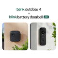 Blink Outdoor 4 and Battery Doorbell 2K+ (newest model) — Two-year battery 1080p cameras and 2K battery doorbell. Sync M
