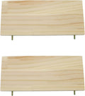 Litewoo Parrot Bird Wood Perch Platform Large Stand Shelf for Budgie, 2PC