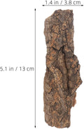 SHINEOFI 5pcs Natural Cork Bark for Reptiles, 5 Inch Terrarium Background Decor and Climbing Accessory for Bearded Drago