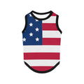4th of July Vest for Dog American Flag Clothes Small Large Dog Apparel Pet Supplies Shirts (Medium, DLR02)