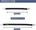 Horse Blanket Sheet Leg Straps, Replacement Stretchy Belly Strap with Double Swivel Snaps, Adjustable Length from 24 to 