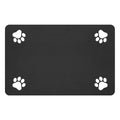 Pet Feeding Mat-Absorbent Pet Placemat for Food and Water Bowl, with Waterproof Rubber Backing, Quick Dry Water Dispenser Mat for Dog and Cat (27"x17", Black)