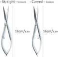 LINLAN Aquatic Plant Spring Scissors for Precise Trimming, Stainless Steel with Top Rebound Feel, Ideal for Aquatic Fern