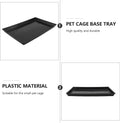 ULTECHNOVO Dog Crate Pan, Plastic Pet Cage Base Tray, Leakproof Replacement Bedpan, Odor Resistant, Hygienic and Safe