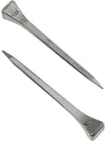 E-outstanding 50-Pack Low Carbon Steel 2.4 Inch E6 Horseshoe Nails, Polished and Galvanized