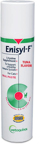 Vetoquinol Enisyl-F Oral Paste: L-Lysine Supplement for Cats - Tuna Flavor, 3.5oz (100mL) Pump