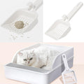 NentMent 2 Pack Cat Litter Scoop Non-Stick Cat Sifting Litter Scoop Shovel with Hook Kitty Kitten Pooper Lifter Sifter Scooper for Cat Litter Box Clumping Litter Crystal Cat Litter Pellets
