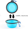 Collapsible Dog Bowls, Travel Dog Cat Water Bowl Portable Foldable Food Dishes with Carabiner Clip for Traveling, Hiking