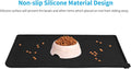 AUDWUD Silicone Waterproof Pet Feeding Mats,Anti Slip Bowl Pad,Dog Mat for Food and Water