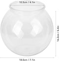 Plastic Fish Bowl, Unbreakable Small Round Fish, Heavy Duty Plastic Ivy Bowls Centerpiece for Candy, Carnival Games, Pri