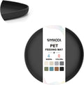 SMILOOL Waterproof Silicone Pet Food Mat with Raised Edge for Dog & Cat