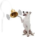GoGo Bell Dog Doorbell for Housebreaking/Housetraining Door Bell/Potty Training Your Poochie to Let You Know When they Need to Tinkle (White, Qty 1)