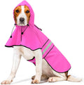 Waterproof Dog Raincoat - Adjustable Pet Rain Coats, Lightweight Hooded Slicker Poncho Rain Jacket for Small to X- Large