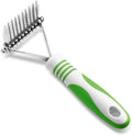 Andis 66050 De-Matting Rake with 10 Blades - Grooming Brush with Safety Edges & Promotes Healthy Skin & Coat - Non-Slip Handle, De-Shedding & Perfect for Long-Haired Breeds – 1 Pack, Green
