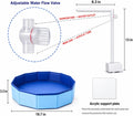 Bearded Dragon Pool with Water Fountain Flow Valve, Electric Reptile Tub