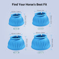 Horse Bell Boots, Ballistic Rubber Overreach Boots