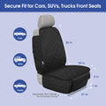 ALLANSING Front Seat Cover for Dogs with Side Flaps, Heavy Duty 900D Waterproof Seat Protector, Protects from Dirt & Scr
