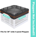 Dog Playpen Mesh Top Cover,[Play Pen Not Included] Fits 36" Inch Pet Playpen with 4 Panels，Dog Cage Covers Puppy Play Pe