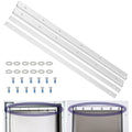 2Pcs PAC11-11040 Replacement Bracket & Plate for PetSafe Dog Door Replacement Flaps - Aluminium Alloy Dog Door Flap Bracket with 304 Stainless Steel Flat Washers and Screws (Extra Large)