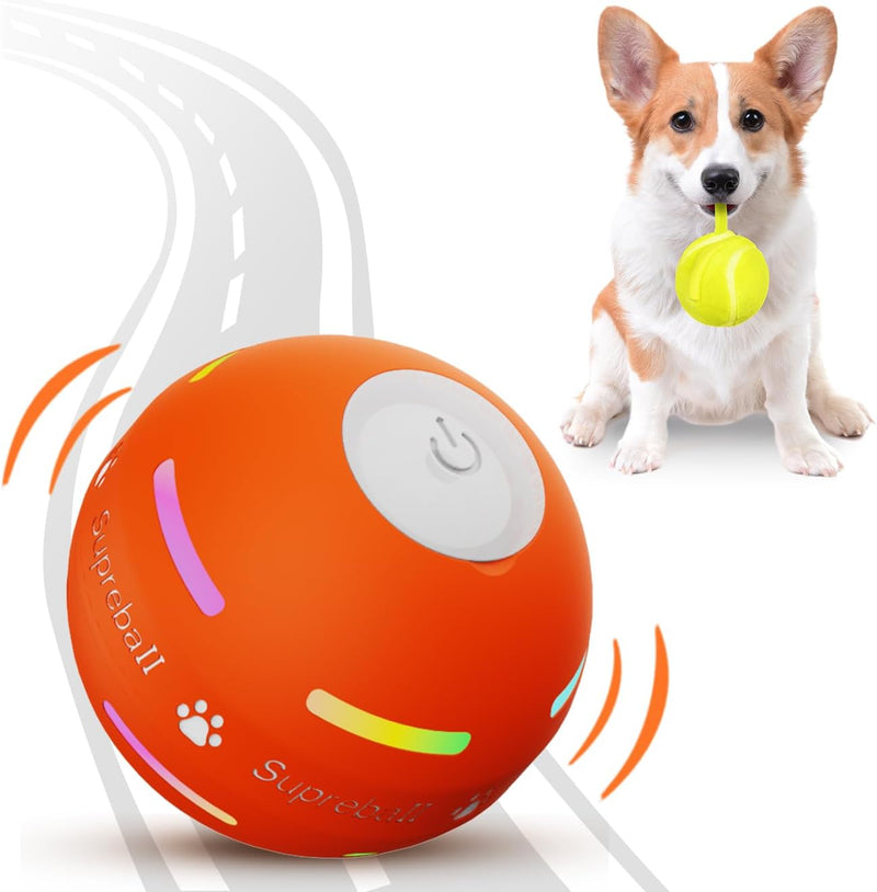 PetDroid Interactive Dog Toys Dog Ball, [Newly Upgraded] Durable Motion Activated Automatic Rolling Ball Toys for/Small/
