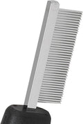 Master Grooming Tools Face & Finishing Combs — Ergonomic Combs for Grooming Dogs, 6¼", Black