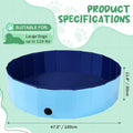 Foldable Dog Pool 47'' x 12''(120 x 30cm)